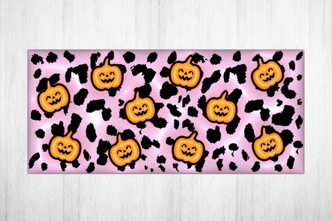 Halloween Glass can wrap. 3D Puff Halloween Sublimation. Sublimation Samaha Design 