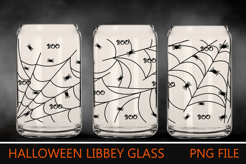 Halloween glass can wrap, Halloween beer can wrap, Boo png sublimation Sublimation AnastasiyaArtDesign 