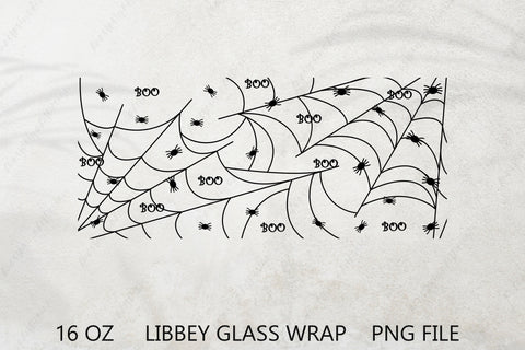 Halloween glass can wrap, Halloween beer can wrap, Boo png sublimation Sublimation AnastasiyaArtDesign 