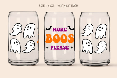 halloween glass can wrap svg bundle SVG KMarinaDesign 