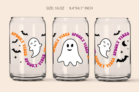 halloween glass can wrap svg bundle SVG KMarinaDesign 