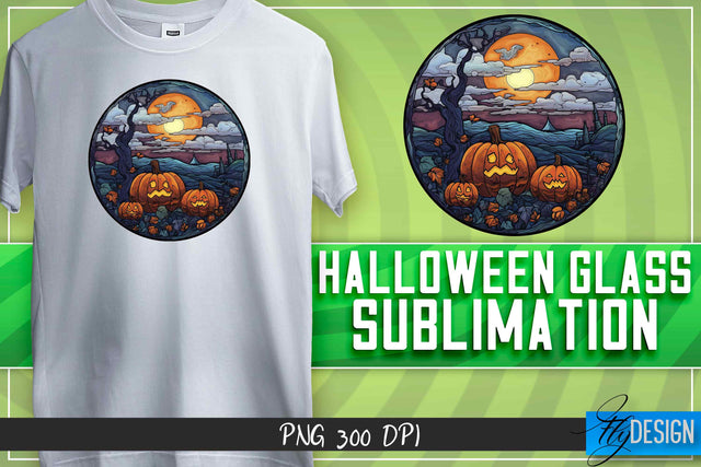 Halloween Glass Sublimation | T-Shirt Design Sublimation Fly Design 