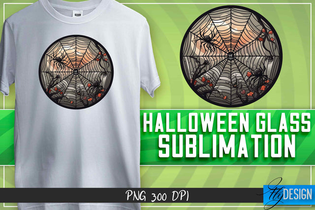 Halloween Glass Sublimation | T-Shirt Design Sublimation Fly Design 