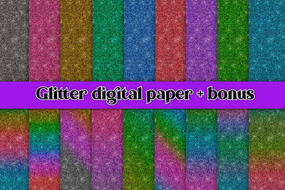 Halloween glitter digital paper | Glitter texture Sublimation Svetana Studio 