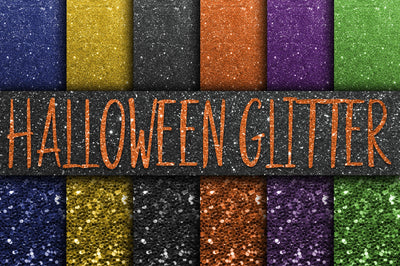 Halloween Glitter Digital Paper Textures Sublimation Old Market 