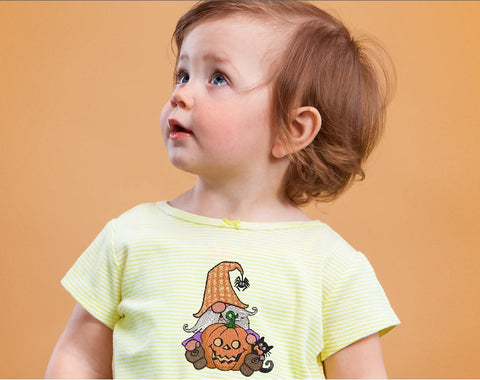 Halloween Gnome embroidery design, autumn embroidery, 4 sizes, instant download. Embroidery/Applique DESIGNS ArtEMByNatalia 