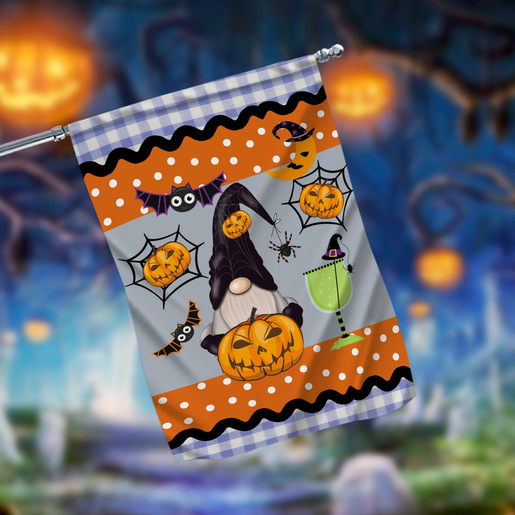 Halloween Gnome Garden Flag - 12x18 Garden Flag Sublimation Design ...