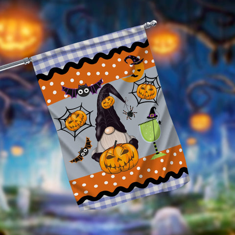 Halloween Gnome Garden Flag - 12x18 Garden Flag Sublimation Design Download PNG File Instant Download Sublimation CaldwellArt 