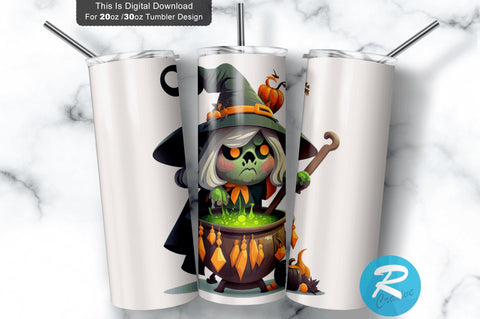 Halloween Gnome Halloween Pot 20 oz / 30 oz Tumbler PNG Sublimation Regulrcrative 