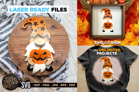 Halloween Gnome | Halloween SVG Sign SVG The Vintage Signs Shop 
