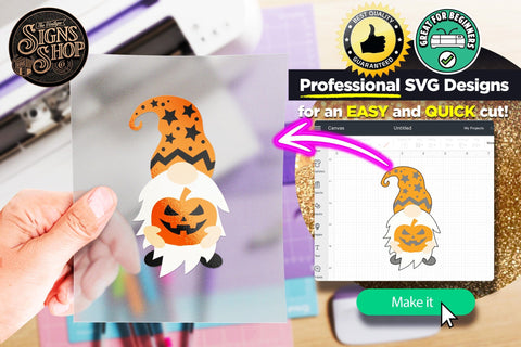 Halloween Gnome | Halloween SVG Sign SVG The Vintage Signs Shop 