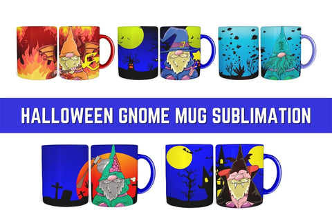 Halloween Gnome Mug Sublimation Sublimation SvgOcean 