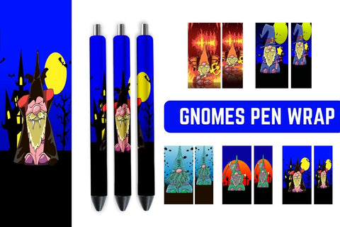 Halloween Gnome Pen Sublimation Sublimation SvgOcean 