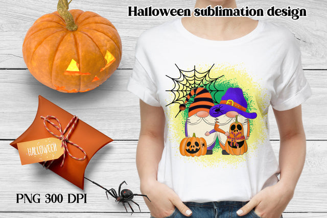 Halloween gnome sublimation | Halloween gnome PNG Sublimation Svetana Studio 