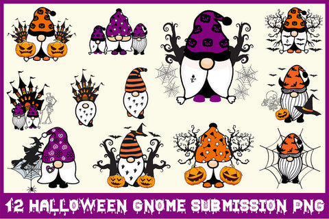 Halloween Gnome Submission PNG Bundle SVG Rupkotha 