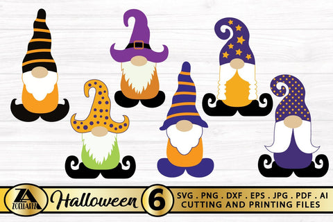Halloween Gnome SVG Bundle Gnomes Witch Clipart for Cricut SVG zoellartz 