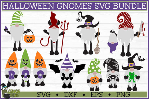 Halloween Gnome SVG Bundle SVG Crunchy Pickle 