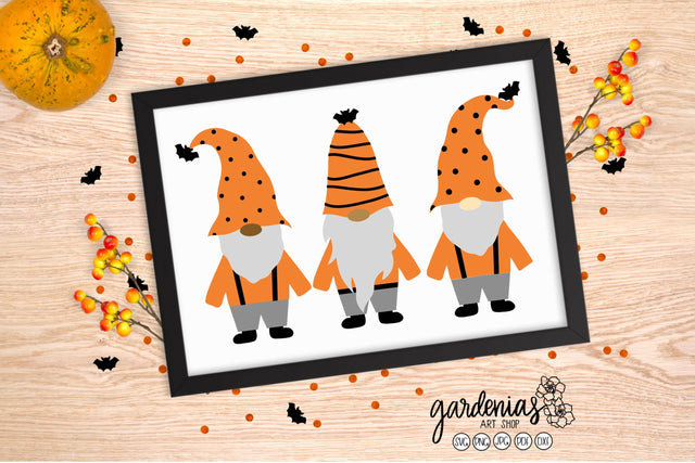 Halloween Gnome SVG Cut File SVG Gardenias Art Shop 