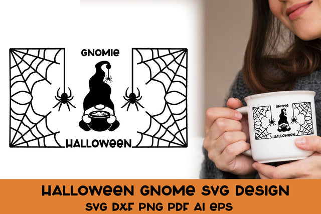 Halloween Gnome SVG. Halloween SVG Cut File. SVG Samaha Design 