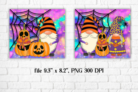 Halloween gnome tumbler sublimation | Halloween gnome PNG Sublimation Svetana Studio 