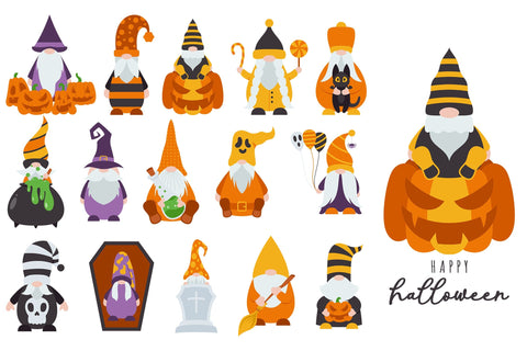 Halloween Gnomes Bundle SVG dapiyupi store 