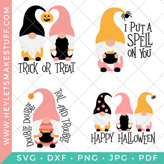 Halloween Gnomes Bundle SVG Hey Let's Make Stuff 