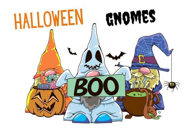 Halloween Gnomes Clipart Sublimation SvgOcean 