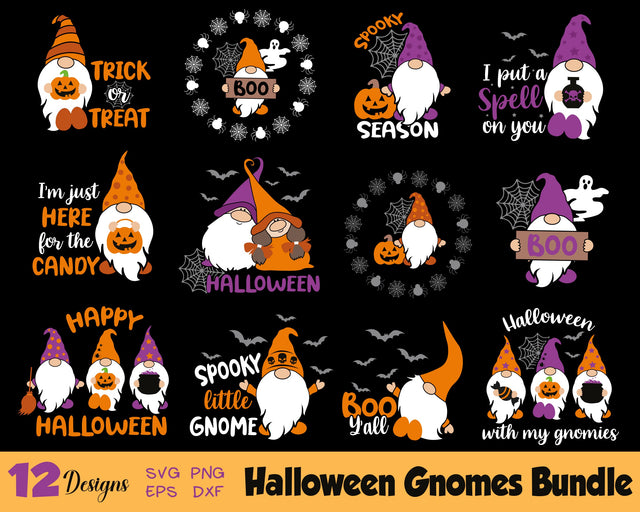 Halloween Gnomes Svg, Halloween Gnomes Bundle, Gnomes Svg, Halloween Svg SVG SvgMonkeys 
