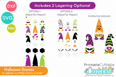 Halloween Gnomes SVG SVG Printable Cuttable Creatables 
