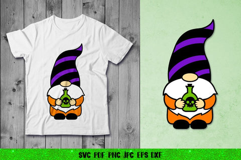 Halloween Gnomes SVG,Be Scary,Gnome with Bat, Poison, Candy SVG goodfox86 