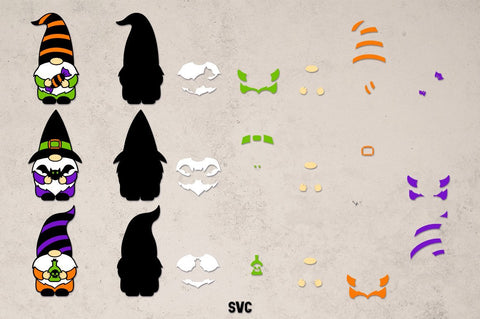Halloween Gnomes SVG,Be Scary,Gnome with Bat, Poison, Candy SVG goodfox86 