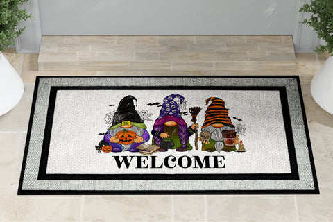 Halloween Gnomes Welcome Door Mat PNG For Sublimation Sublimation BijouBay 