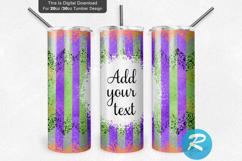 Halloween Green Violet Purple 20 oz / 30 oz Tumbler PNG Sublimation Regulrcrative 