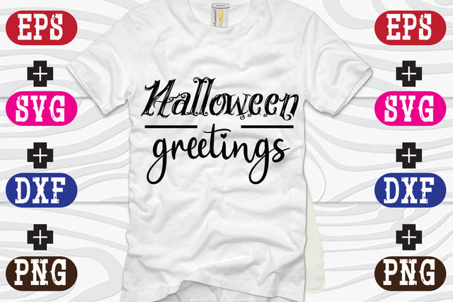 Halloween greetings SVG Nurstore 