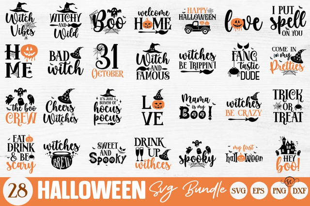 Halloween, Halloween Bundle, Halloween Bundle Svg, Svg Halloween, Halloween Pack Svg, Halloween Cuttables Svg , Svg Files Day Of The Dead 28 files SVG Svgcraft 