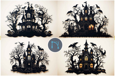 Halloween Haunted House SVG Bundle SVG MD JOYNAL ABDIN 
