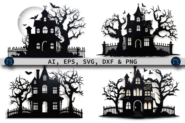 Halloween Haunted House SVG bundle SVG MD JOYNAL ABDIN 