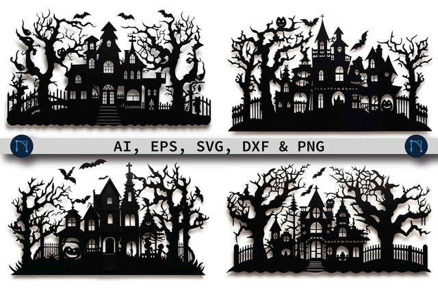 Halloween Haunted House SVG bundle SVG MD JOYNAL ABDIN 