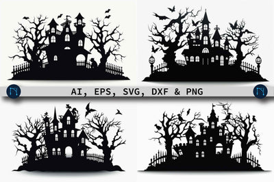 Halloween Haunted House SVG bundle SVG MD JOYNAL ABDIN 