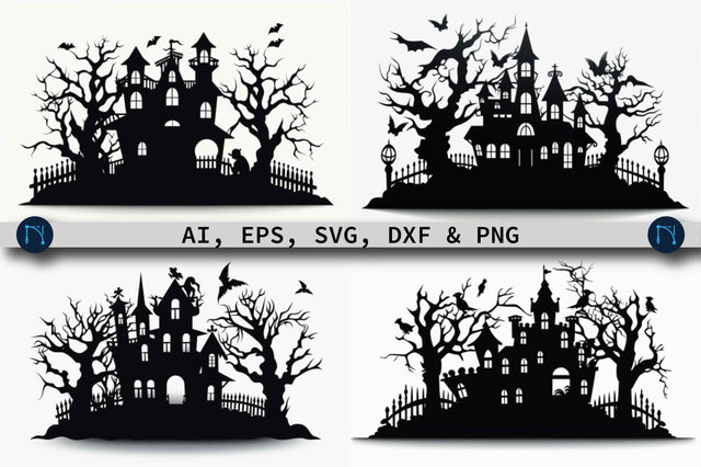Halloween Haunted House SVG bundle SVG MD JOYNAL ABDIN 
