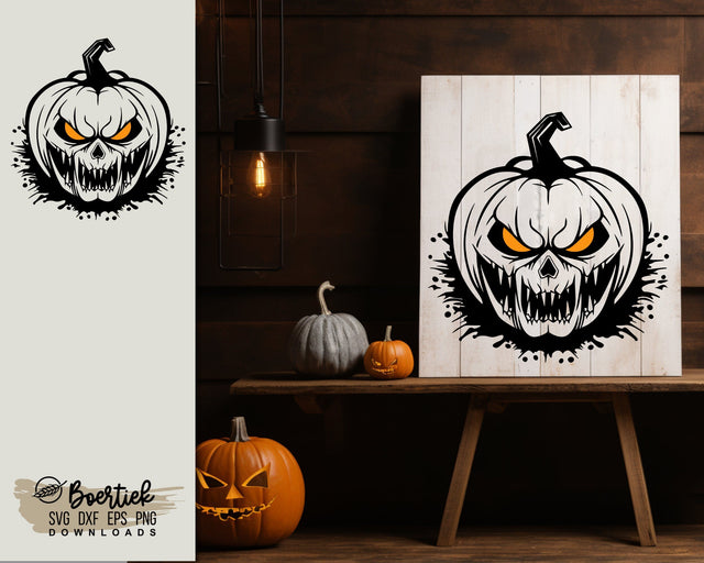 Halloween, haunted pumpkin, SVG file SVG Boertiek 