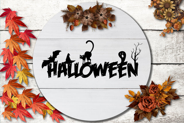 Halloween Haunted Sign SVG Sublimatiz Designs 