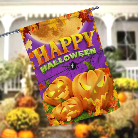 Halloween Haunts House Garden Flag - 12x18 Garden Flag Sublimation Design Download PNG File Instant Download Sublimation CaldwellArt 
