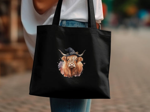 Halloween Highland Cow Tshirt png Sublimation Luvleigh Digitals 