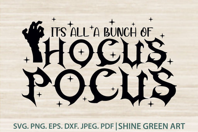 Halloween Hocus Pocus SVG SVG Shine Green Art 
