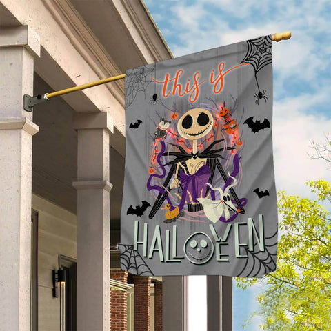Halloween Horror Character Jack Skellington Garden Flag - 12x18 Garden Flag Design Sublimation CaldwellArt 