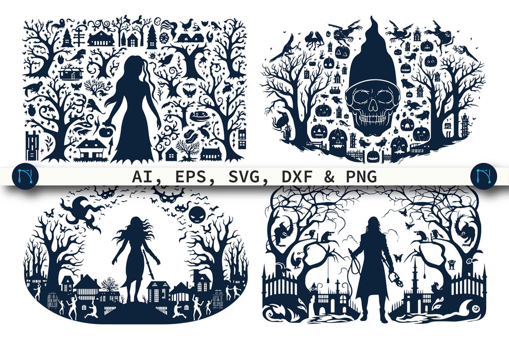 Halloween Horror Element SVG Bundle - So Fontsy