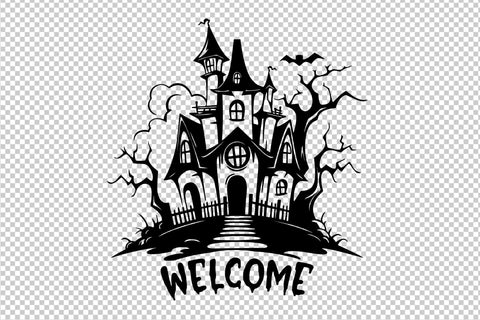 Halloween house Welcome, SVG file SVG Boertiek 