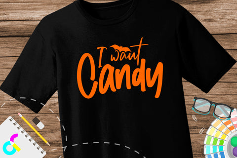 Halloween I want Candy shirt svg SVG Artinrhythm shop 