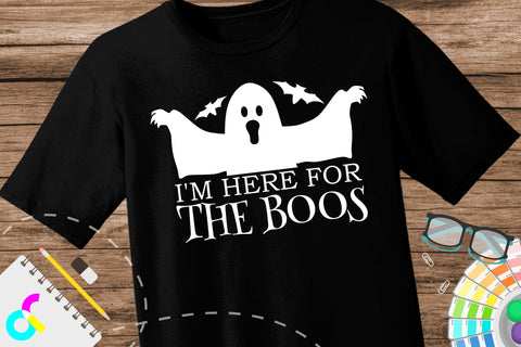 Halloween I'm here for the boos svg SVG Artinrhythm shop 